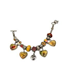 Willabee & Ward WW Charm June Toggle Bracelet Enamel spring